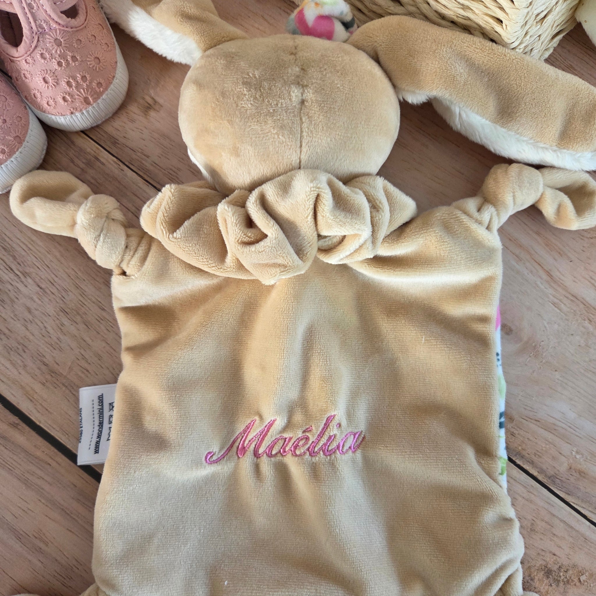 Doudou Lapin Beige Personnalisé