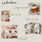Doudou Loup Gris Personnalisé