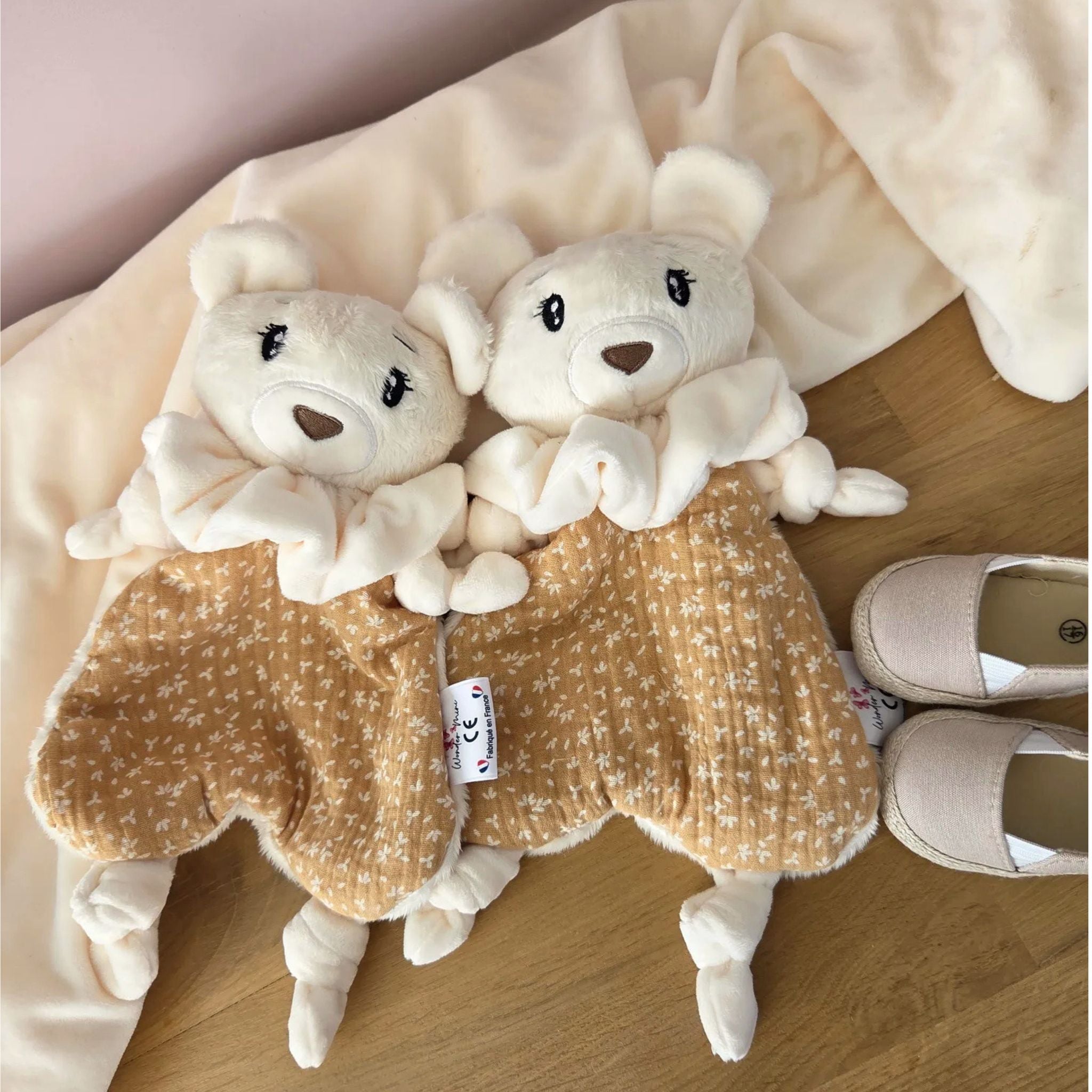 Doudou Ours Blanc Personnalisable