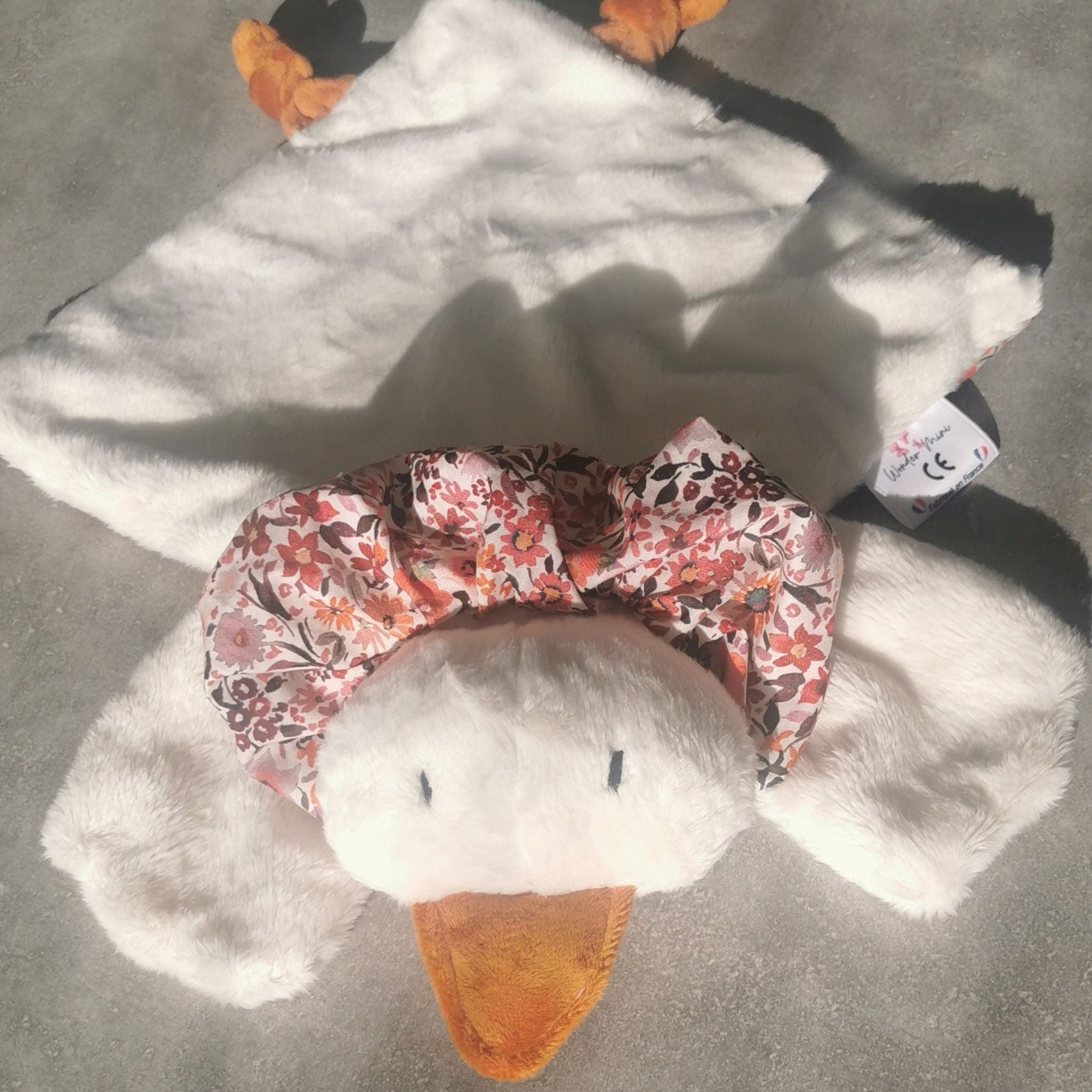 Doudou Oie Blanche personnalisable