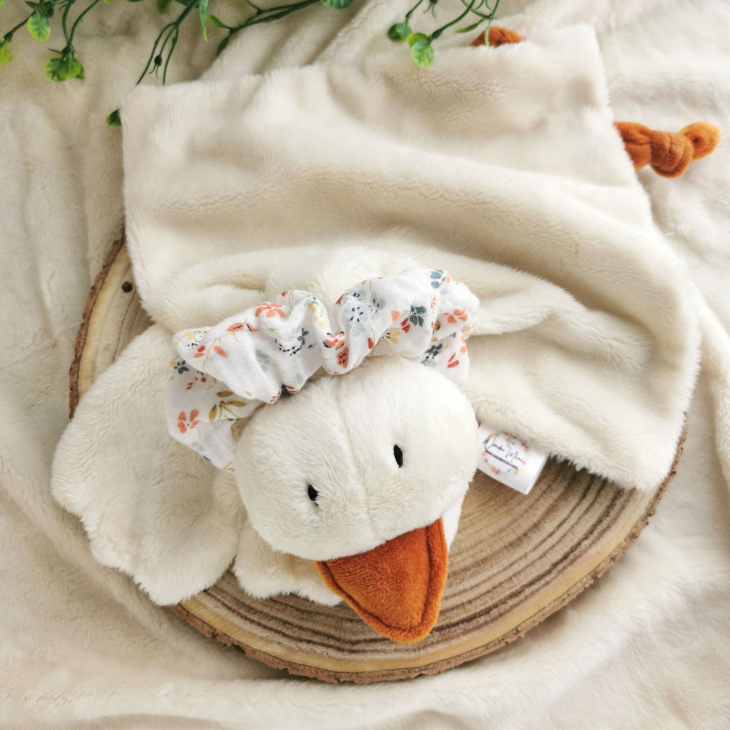 Doudou Oie Blanche personnalisable