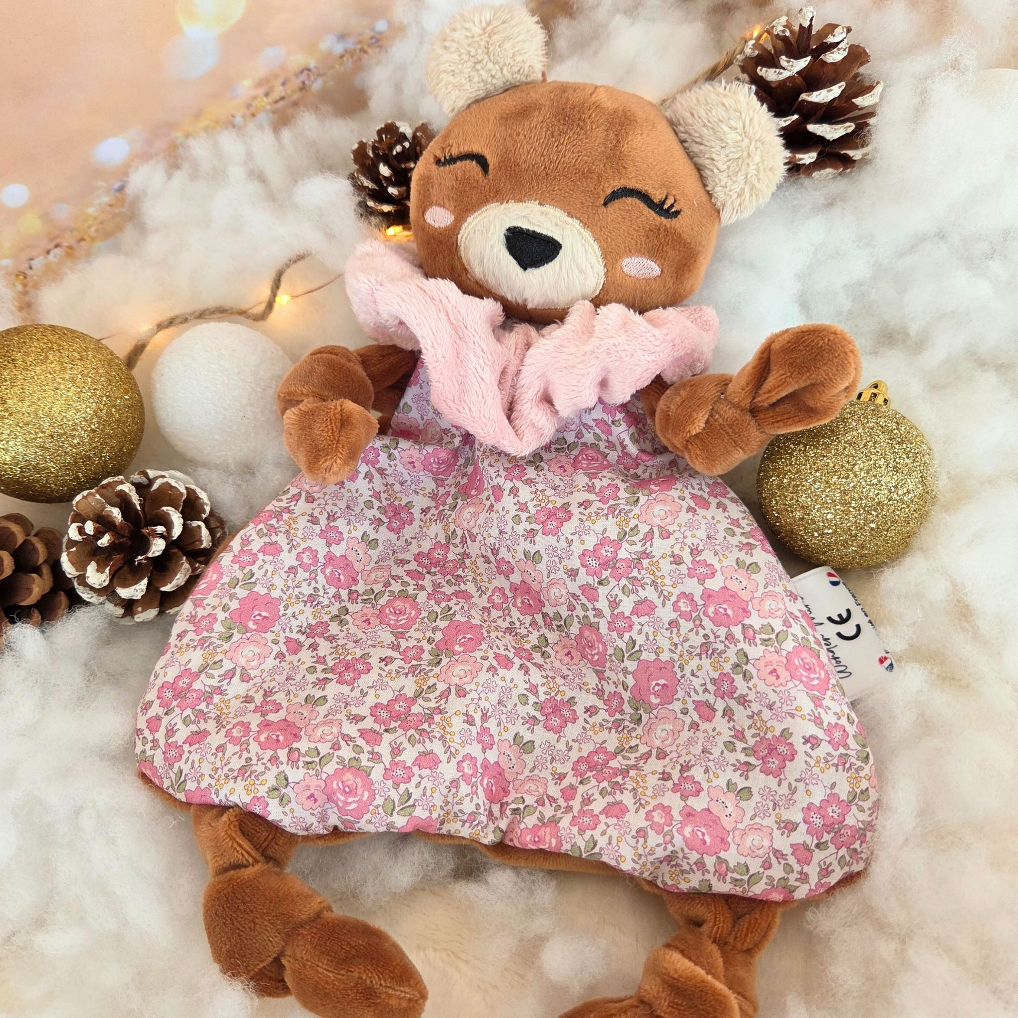 Doudou Ours Brun Personnalisable