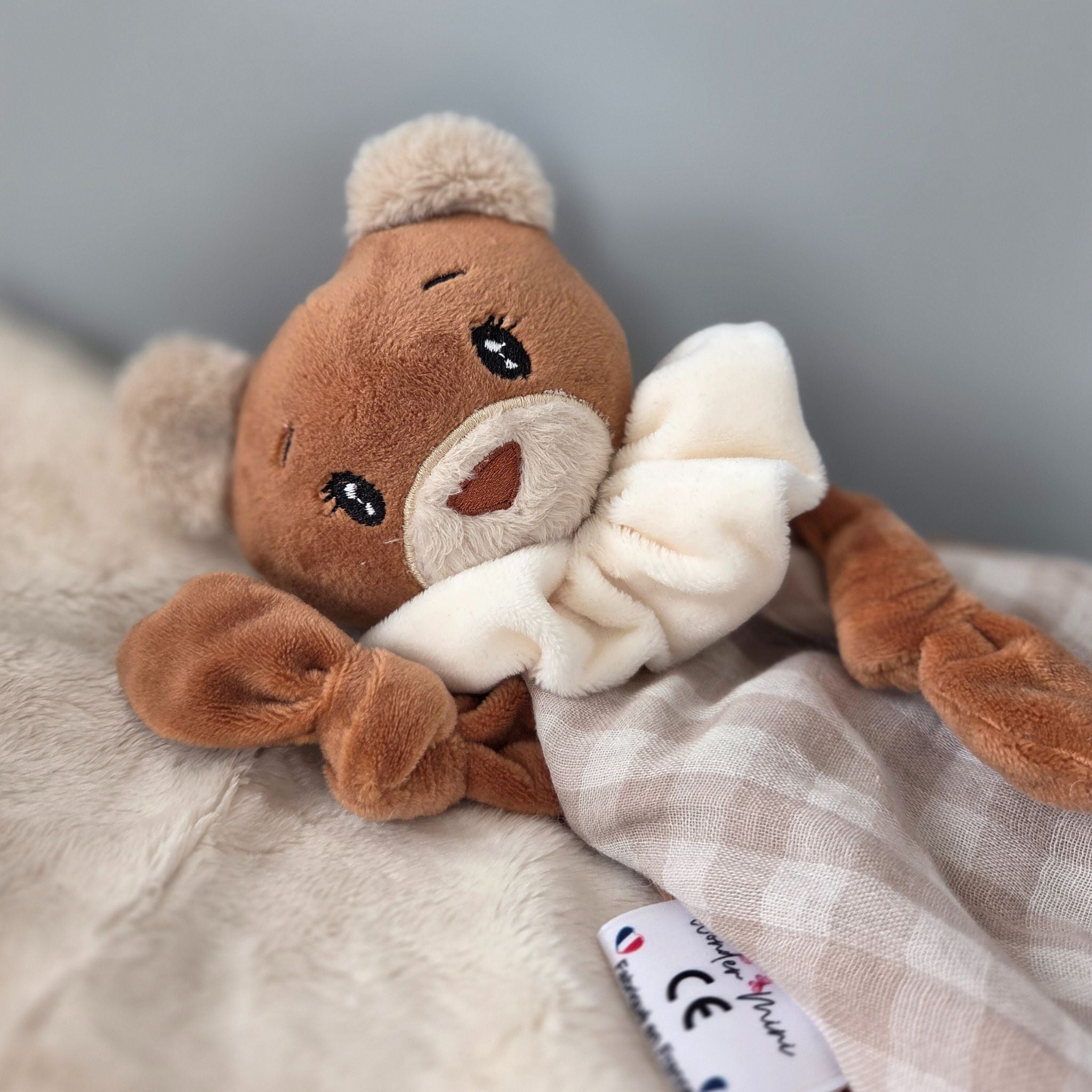 Doudou Ours Brun Personnalisable