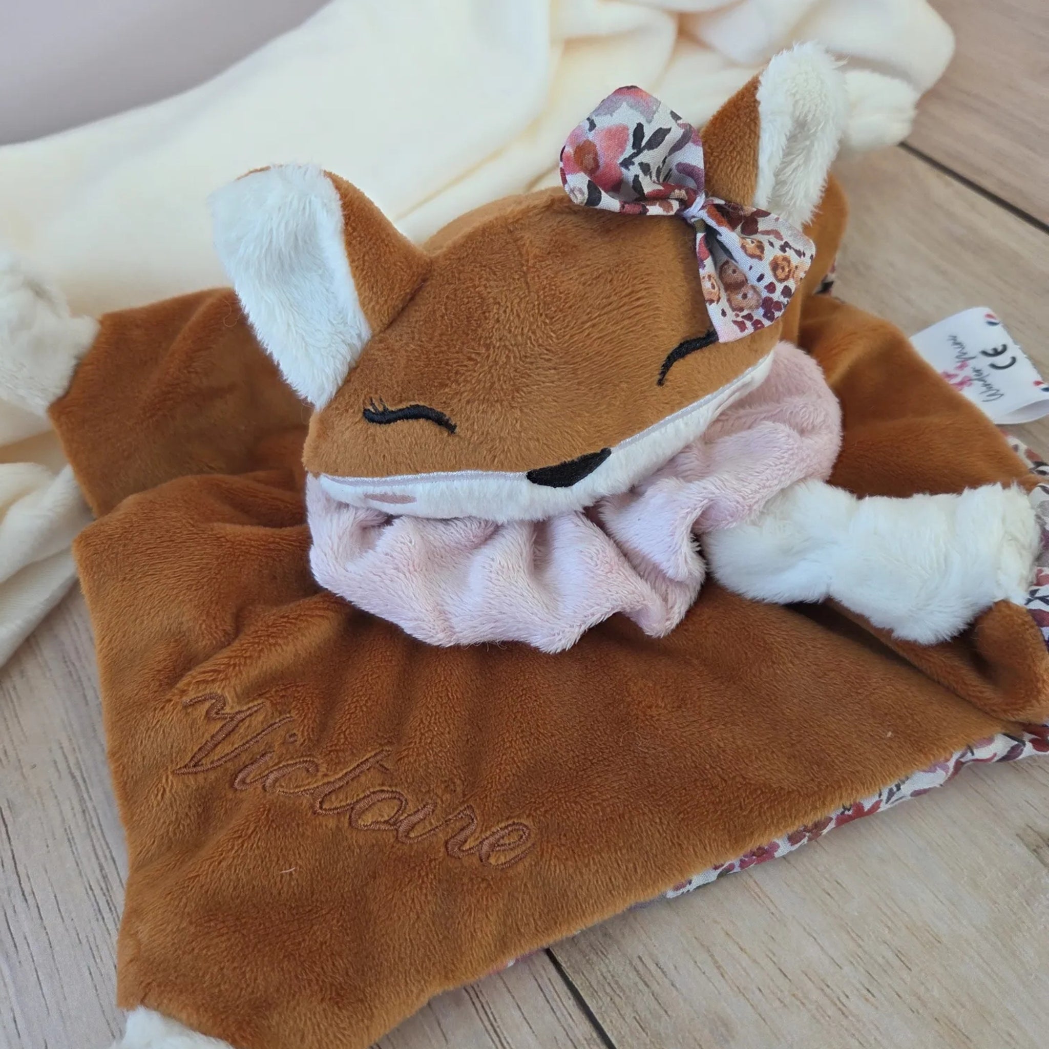 Doudou Renard Roux Personnalisable
