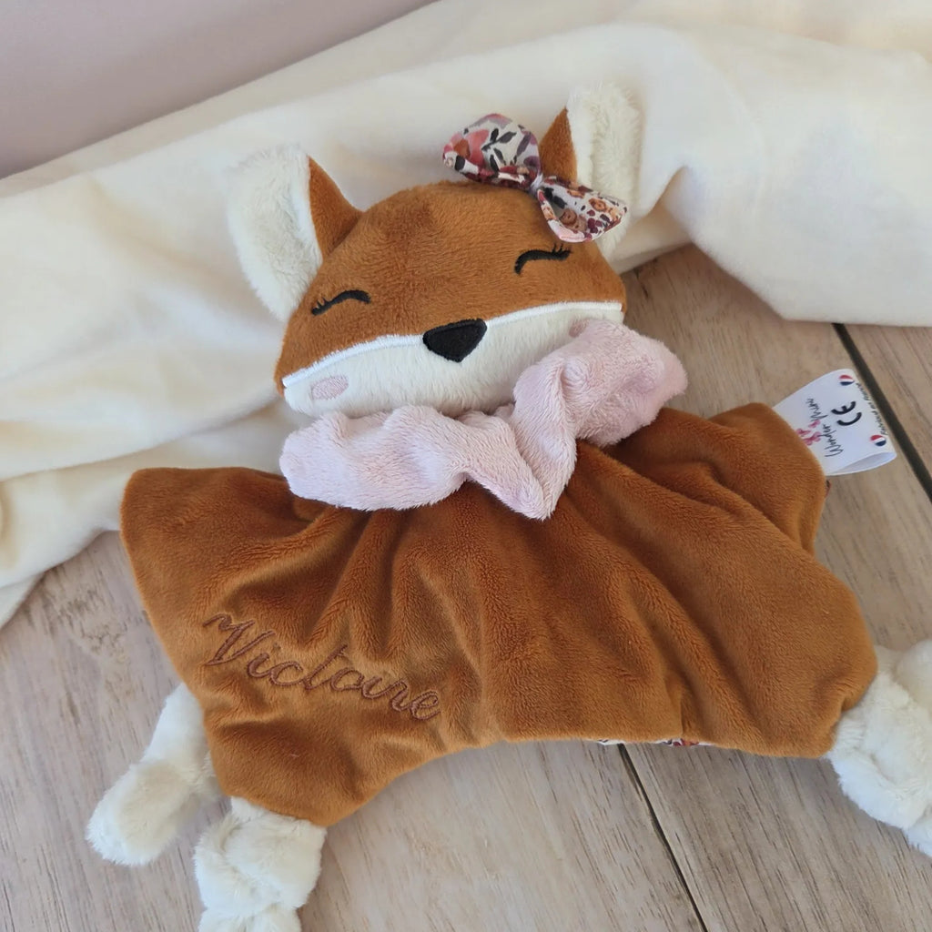 Doudou Renard Roux Personnalisable