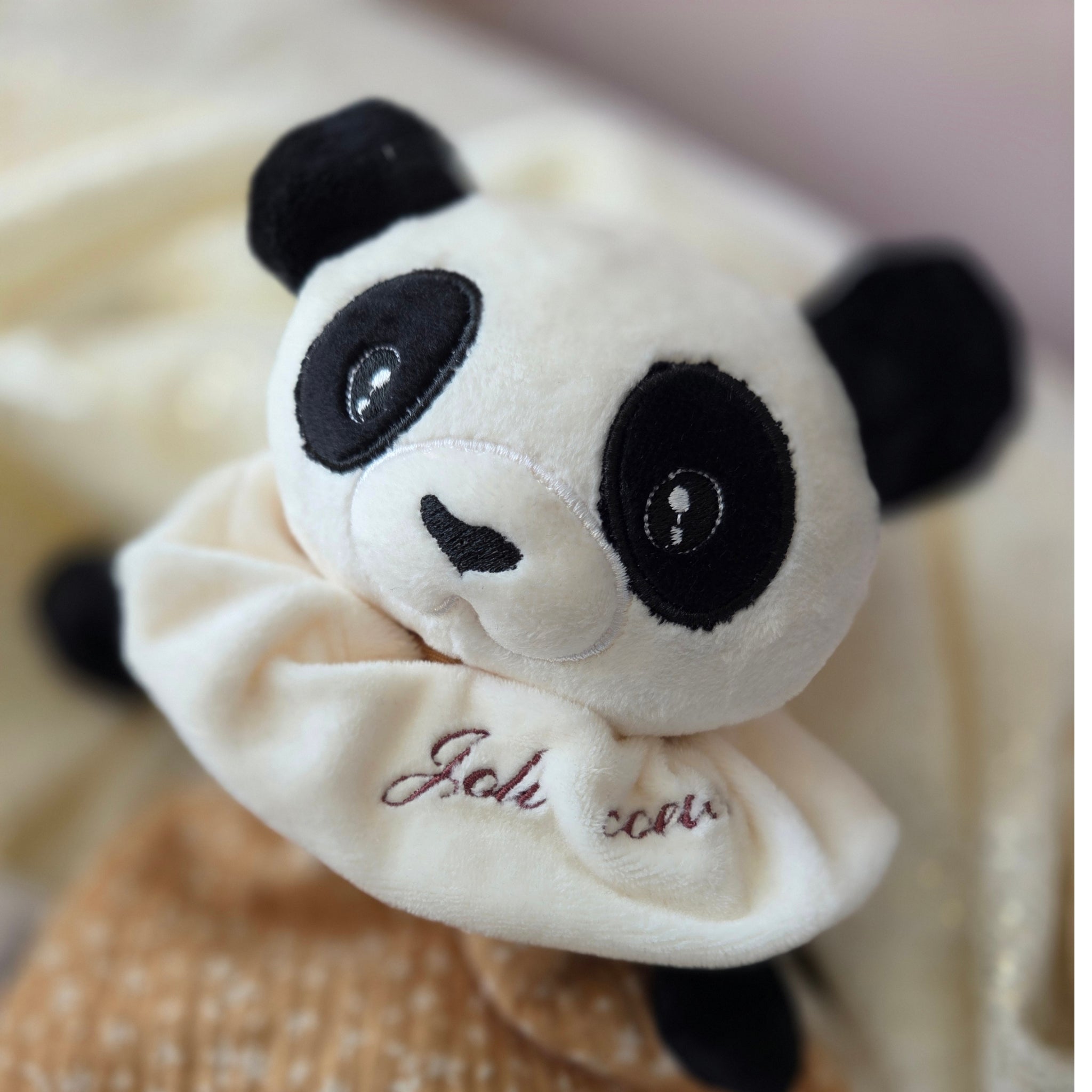 Doudou Panda personnalisé - fait main
