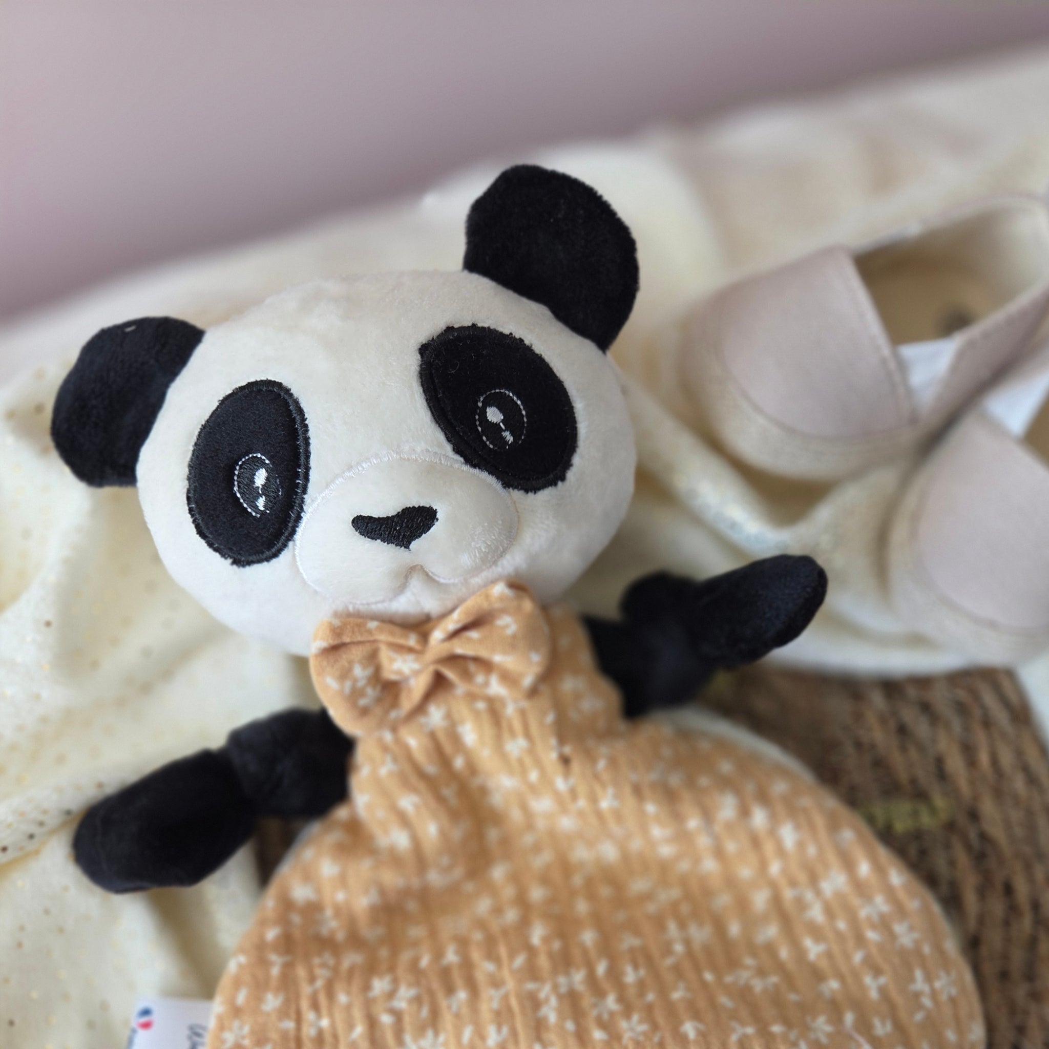 Doudou Panda personnalisé - fait main