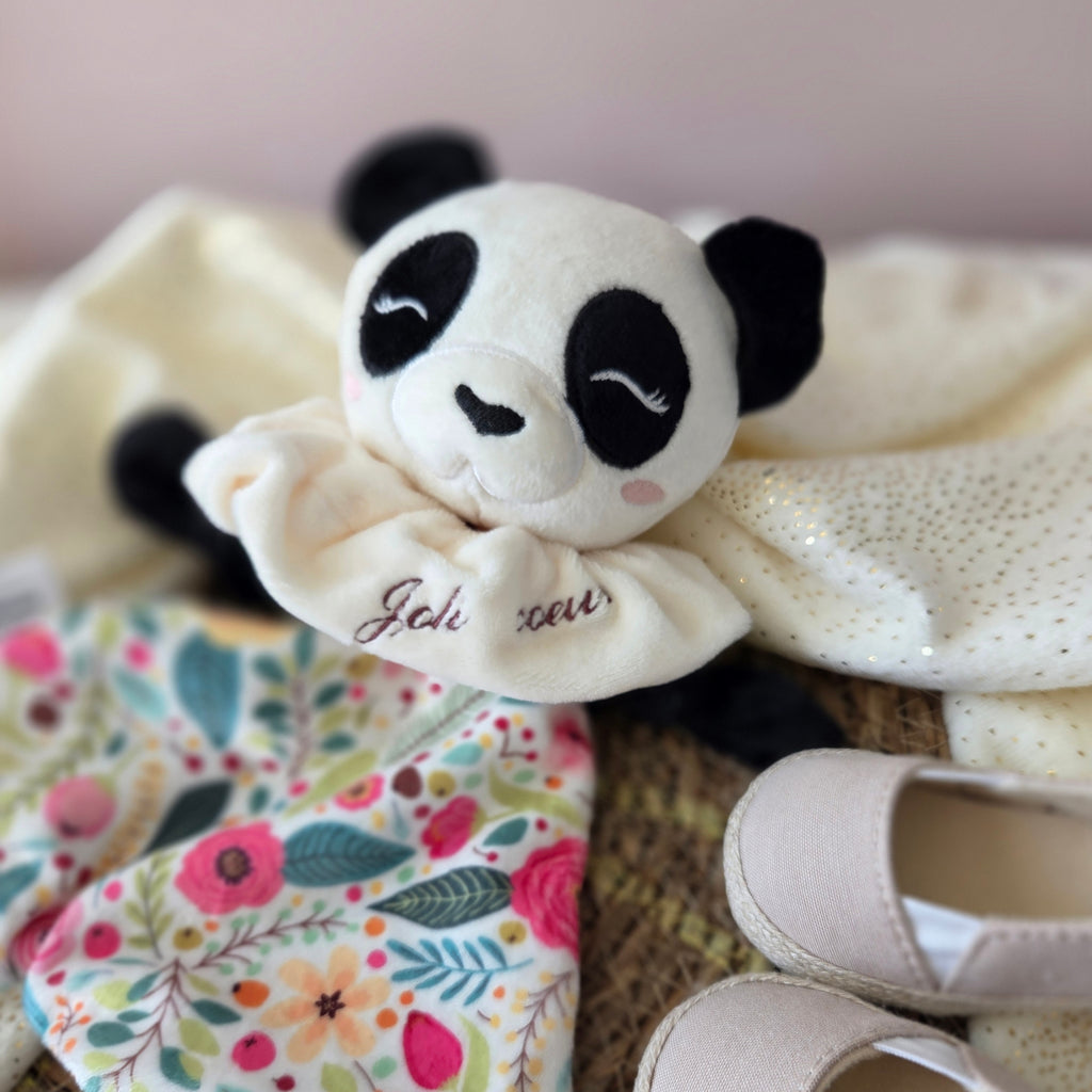 Doudou Panda personnalisé - fait main