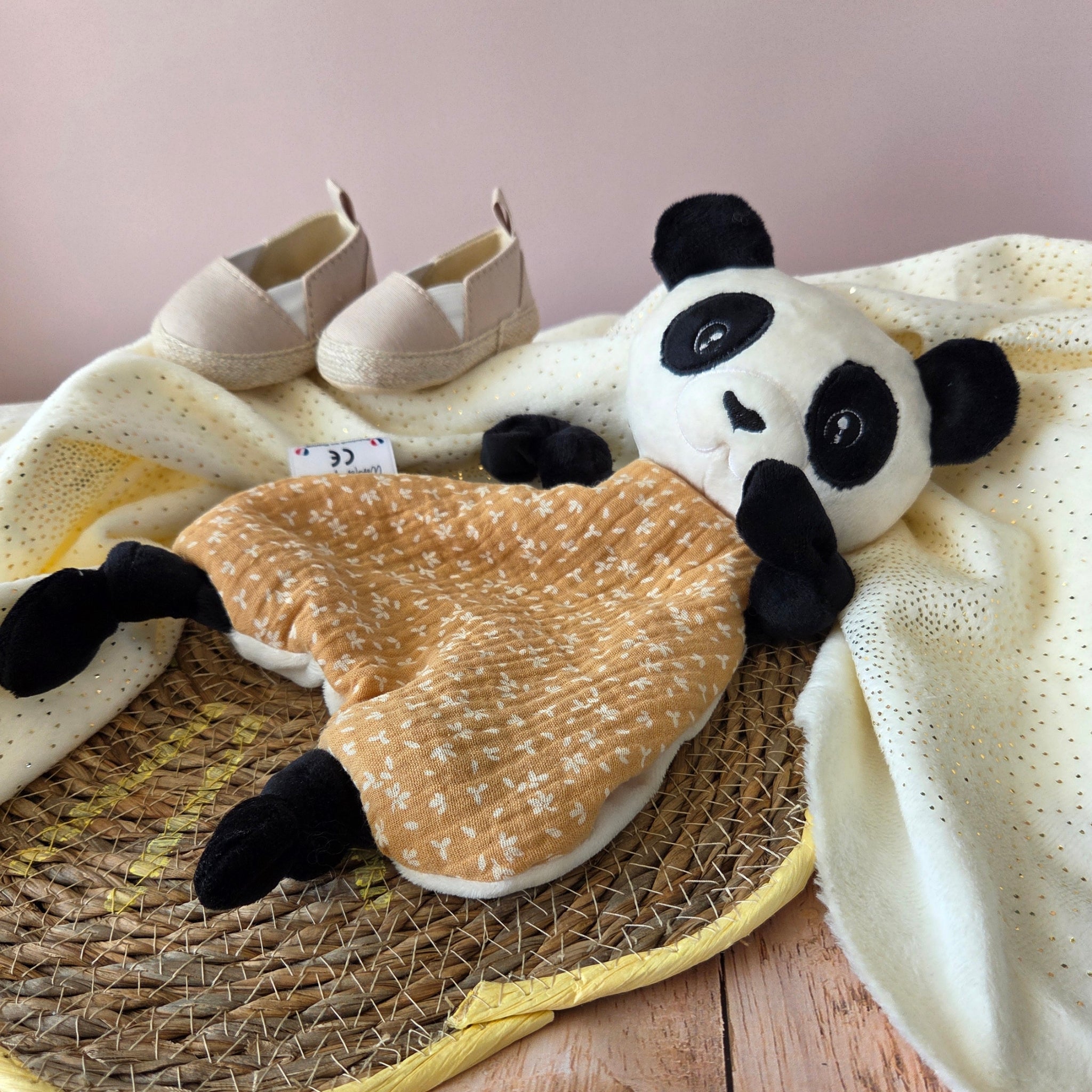 Doudou Panda personnalisé - fait main