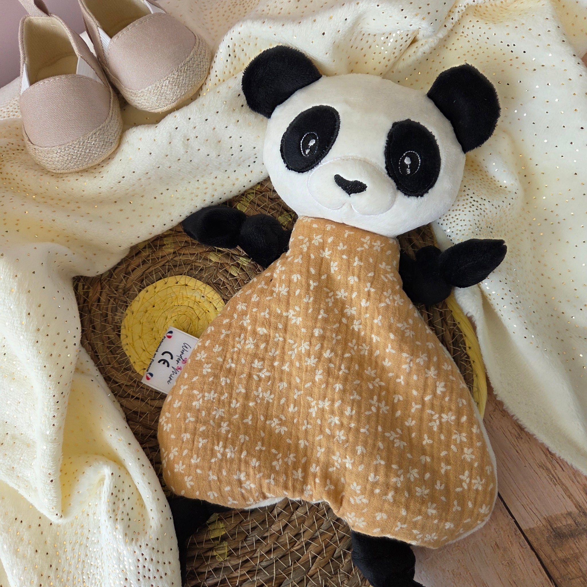 Doudou Panda personnalisé - fait main