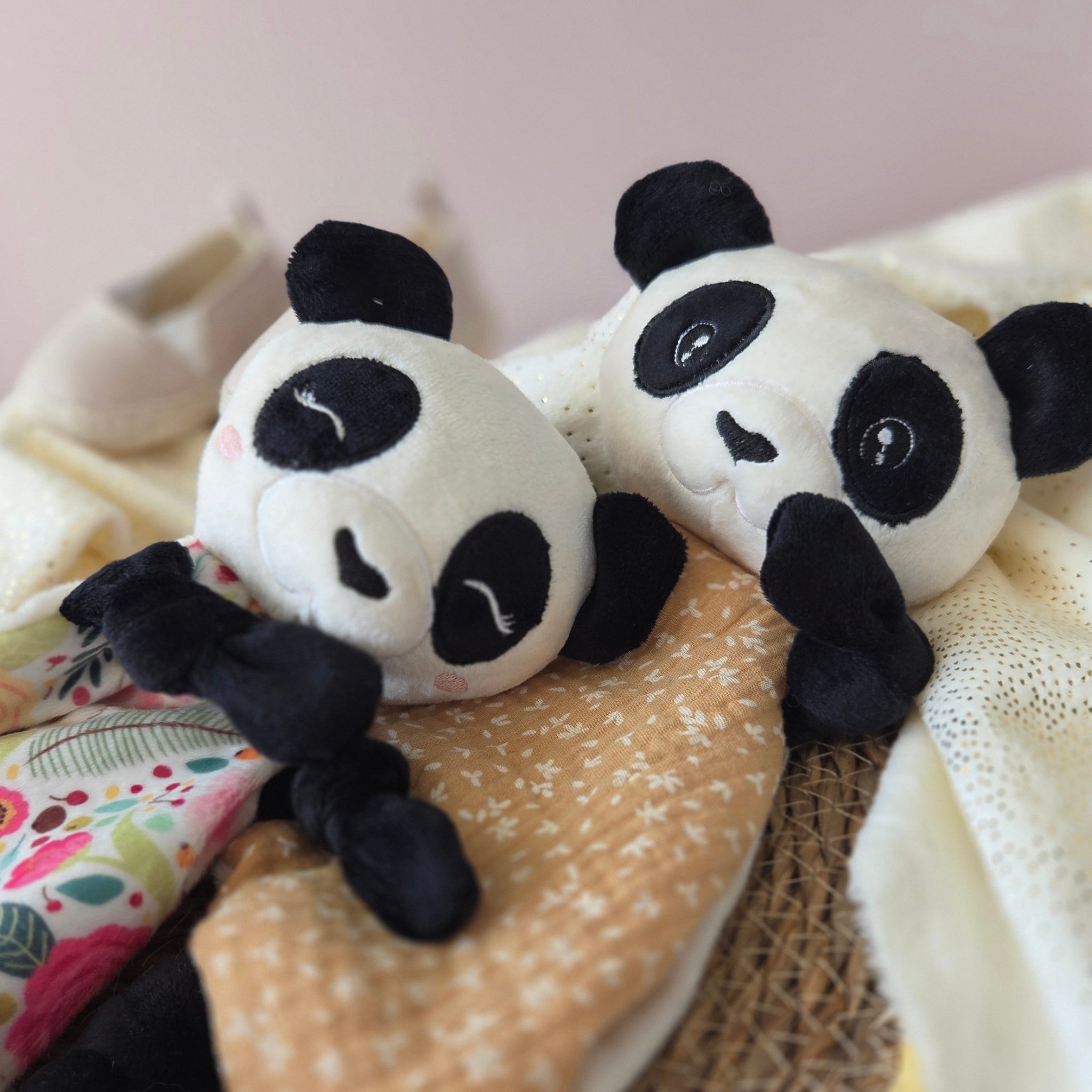 Doudou Panda personnalisé - fait main