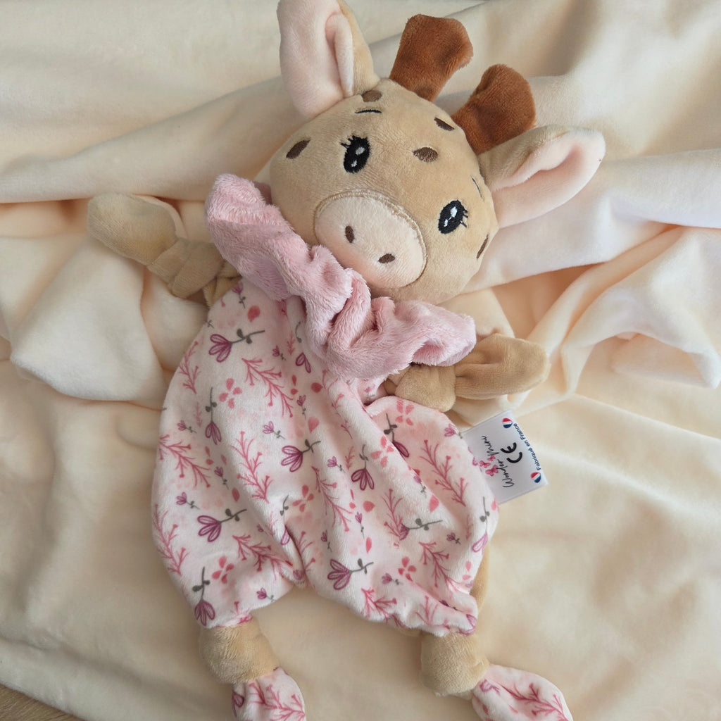 Doudou Girafe - doudou à personnaliser | fait main