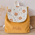 Sac à dos à dos enfant personnalisable - Camel