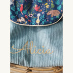 Sac à dos à dos enfant personnalisable - Bleu Céladon