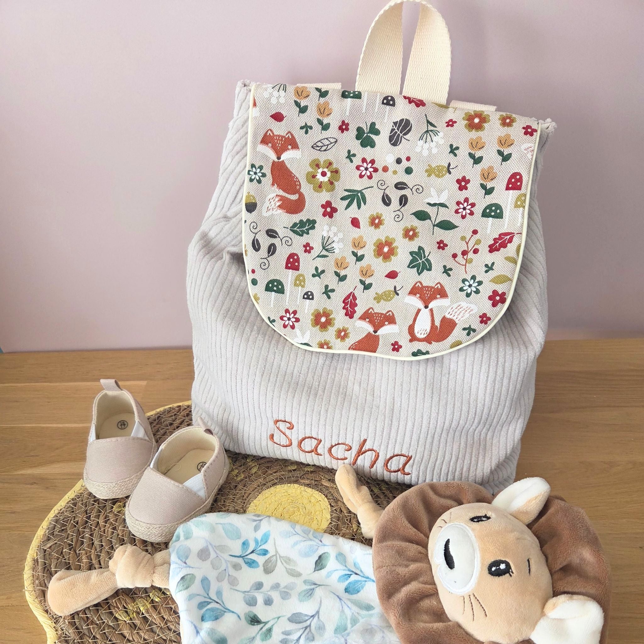 Sac à dos à dos enfant personnalisable - Lin