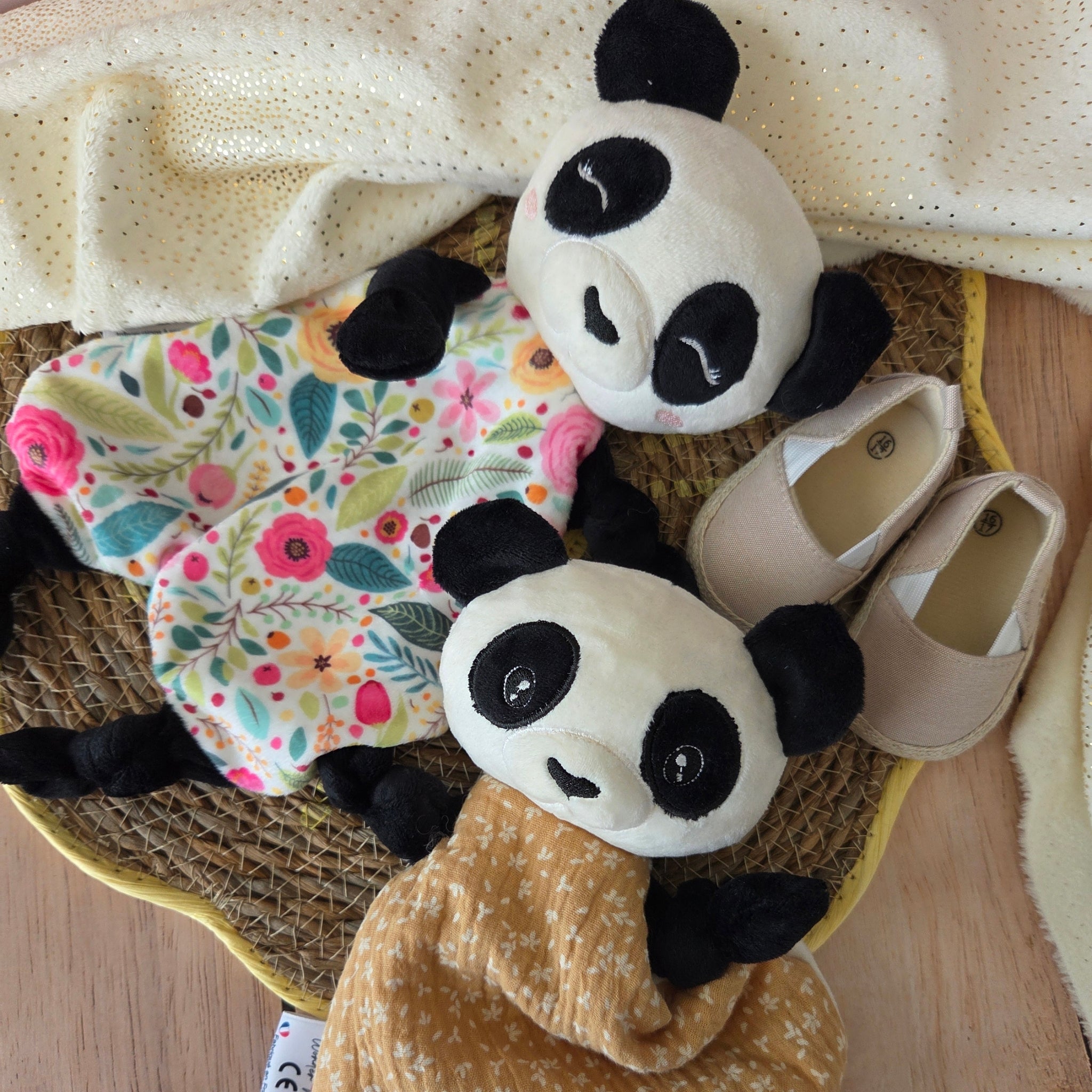 Doudou Panda personnalisé - fait main