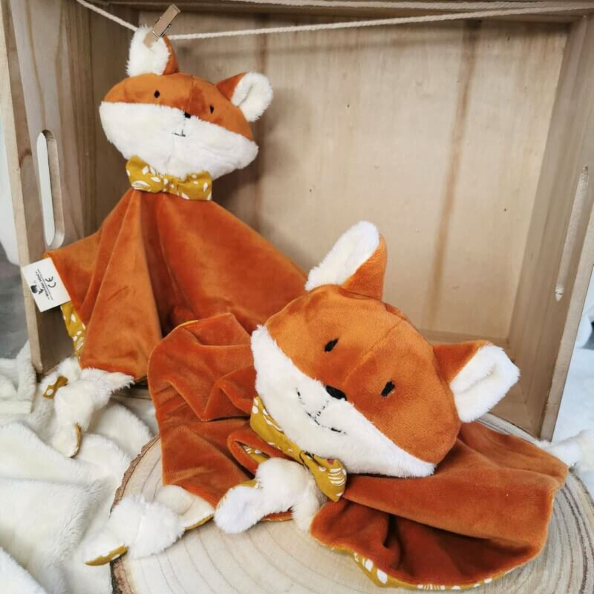 Doudou Renard Roux Personnalisable