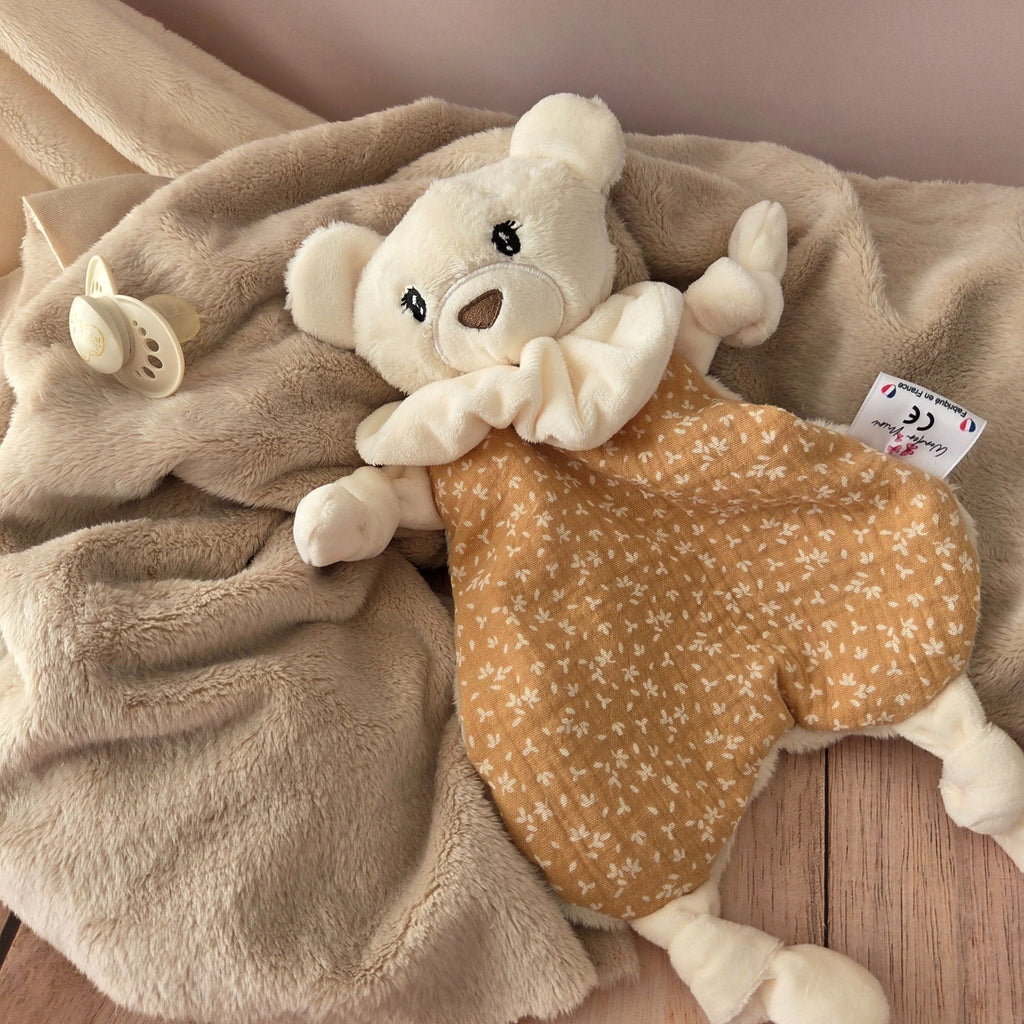Doudou Ours Blanc Personnalisable