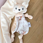 Doudou Loup Rose fait main - personnalisé