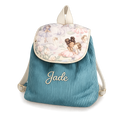 Sac à dos à dos enfant personnalisable - Bleu Pétrole