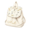 Sac à dos à dos enfant personnalisable - Ivoire