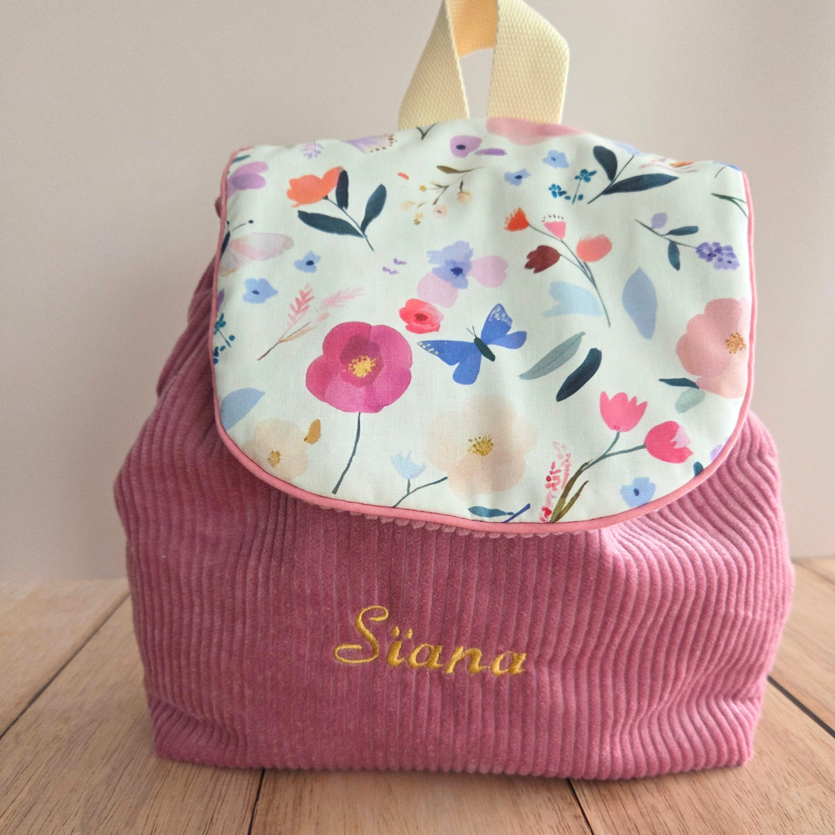Sac à dos à dos enfant personnalisable - Bois de rose